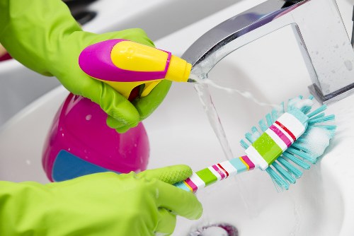 Professional post construction cleaning tools and surface care in Kentishtown property
