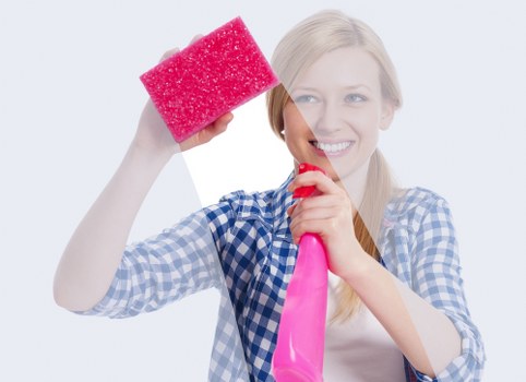 Professional Kentishtown cleaning specialist maintaining a spotless room