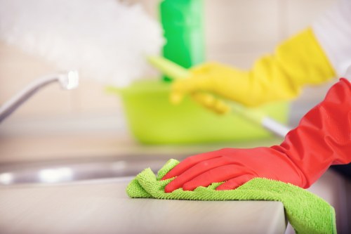 Team member updating service standards after complaint review